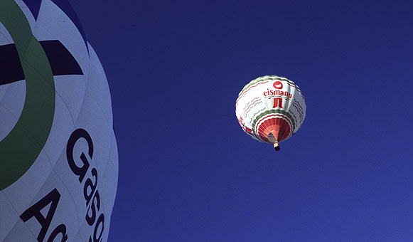 Ballon von unten