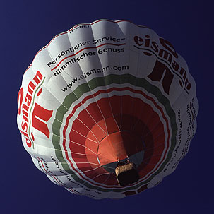 Ballon von unten